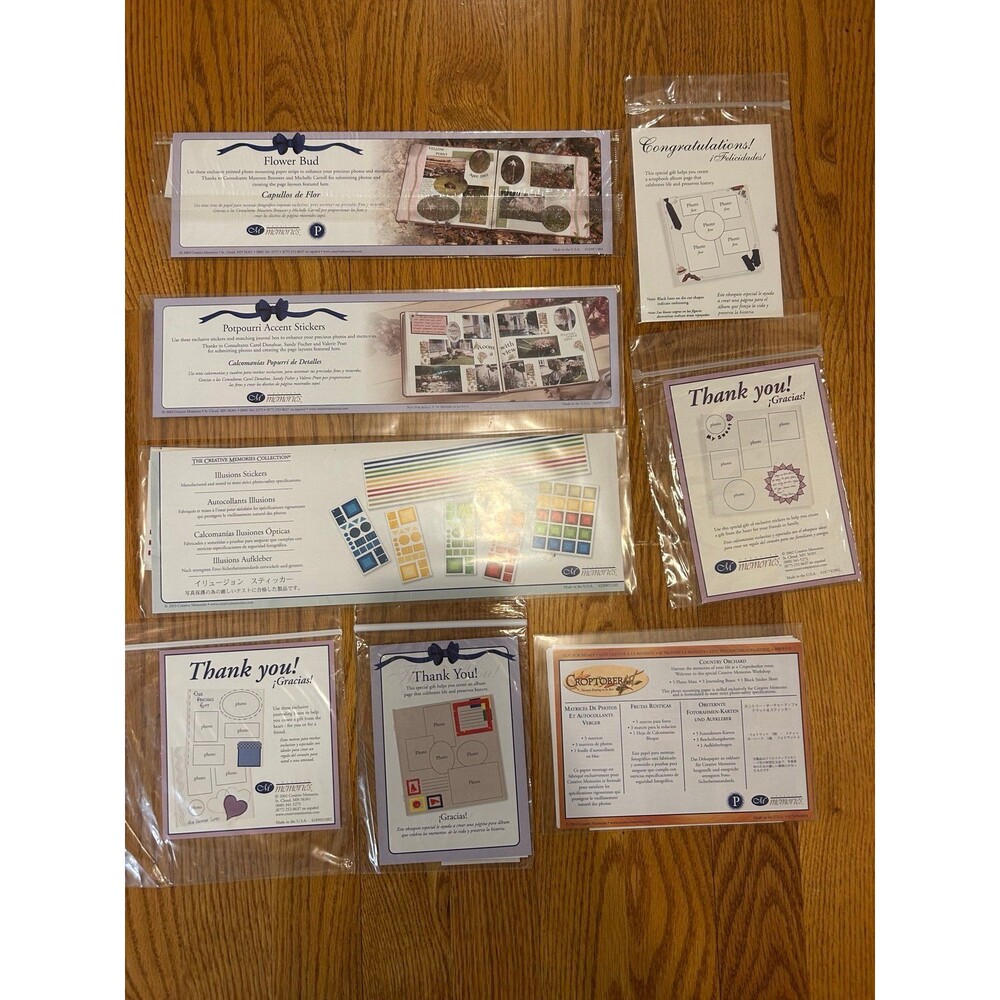 Creative Memories Stickers And Sticker Sets